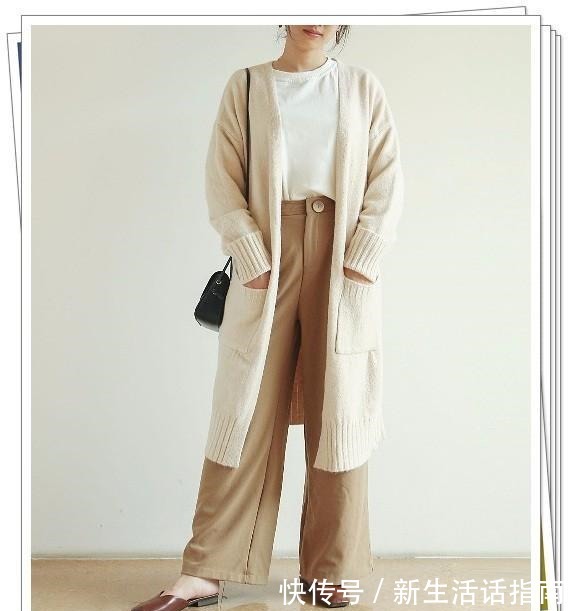 轻熟风 白色开衫的秋季轻熟风搭配示范!3种长度24例穿搭look分享!