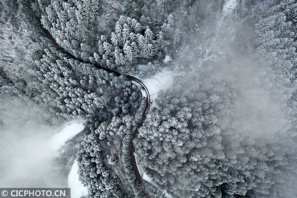 重庆黔江：雪景如画