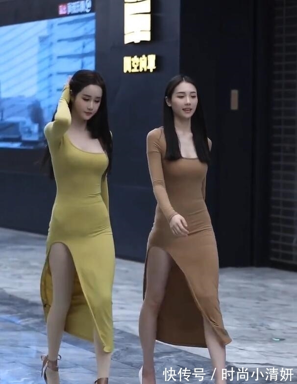 文艺女孩 有型有范的时尚长裙，映衬文艺女孩气息，不落俗套