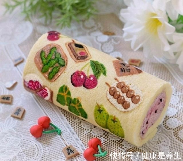 不忍下口的彩绘蛋糕卷,治愈你的小情绪!