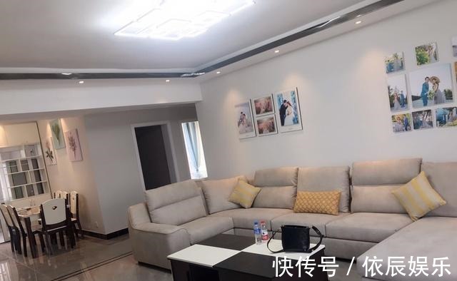 餐厅|130平新房装修花22万,客厅没阳台但超级漂亮,最满意一屋子窗帘