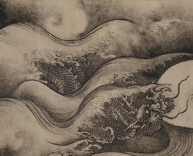 画龙#中国画龙第一人,一幅画拍出3亿,日本画家:他画得像真龙一样