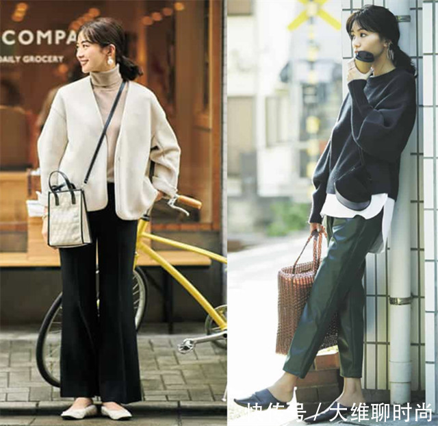  女人|40岁女人穿毛衣，不要被紧身毁身材，试着穿宽松才显高级与优雅