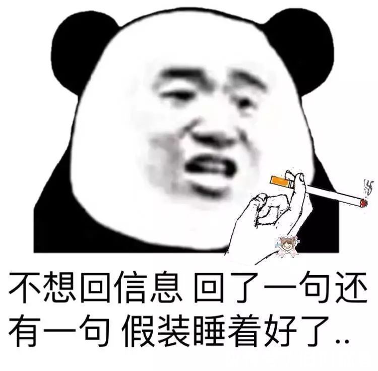 |搞笑表情包:不想回消息假装睡着好了