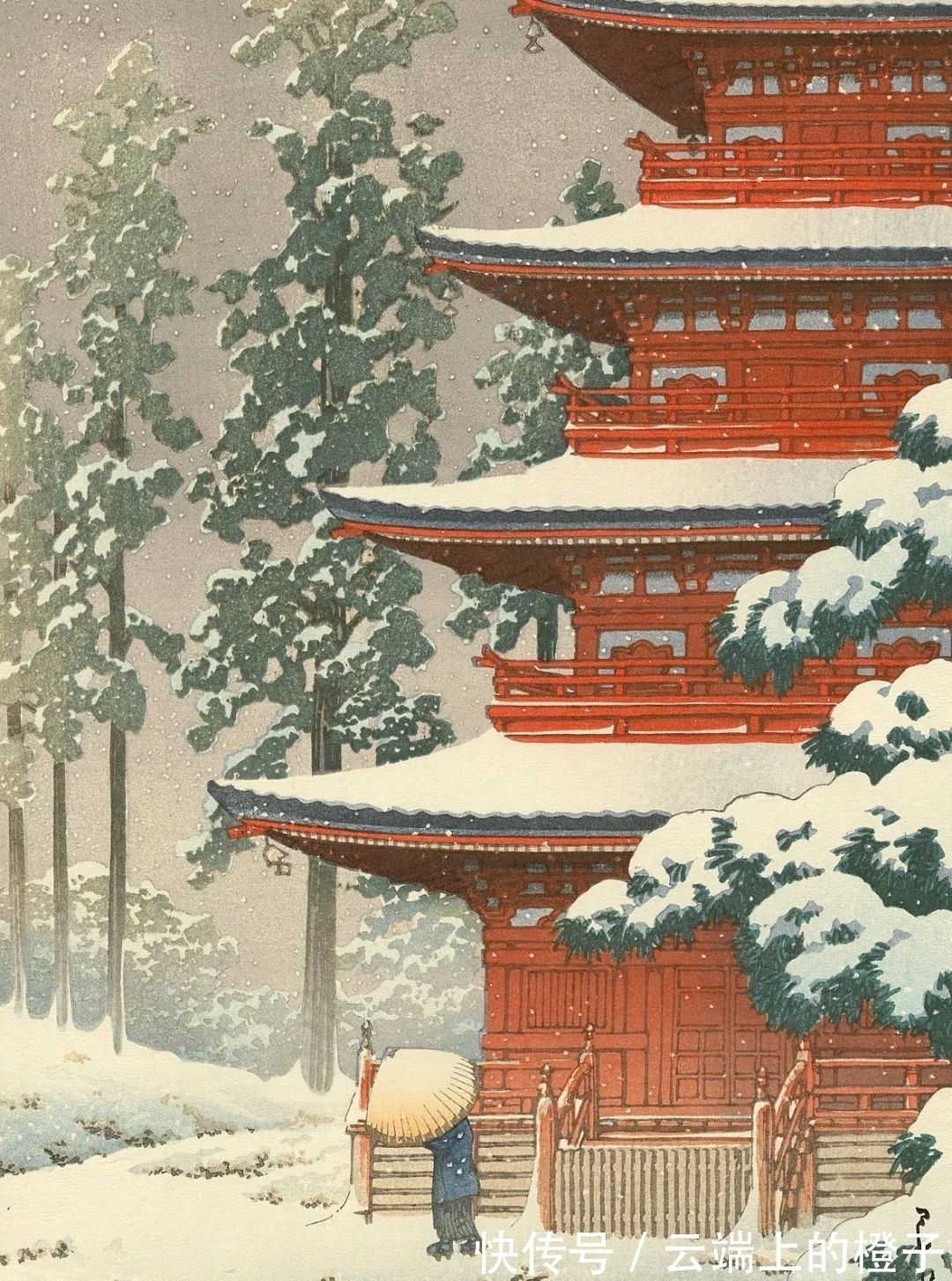 版画$被日本称为旅情诗人的版画家,画风可真唯美,风花雪月好似皆有灵