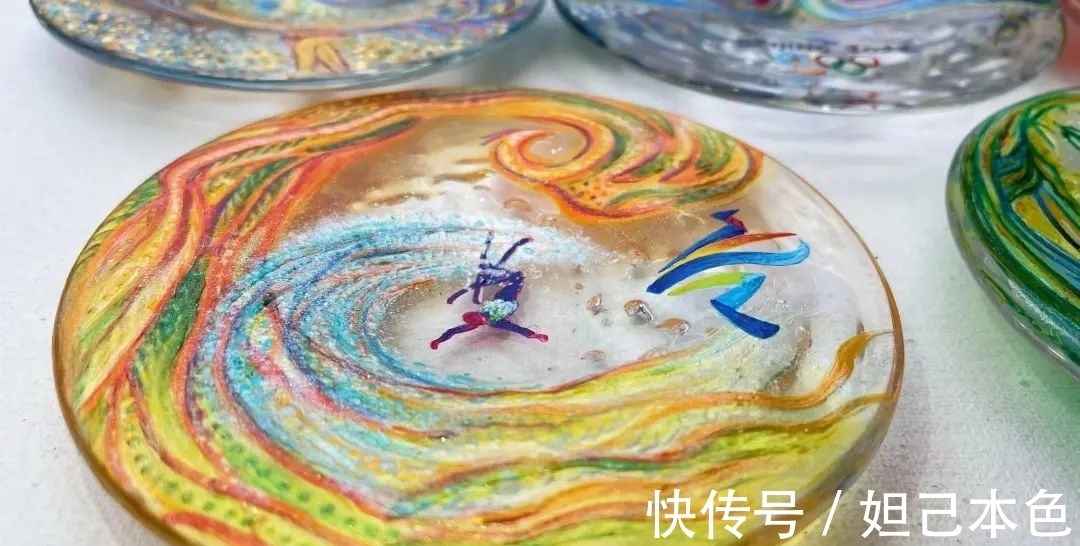 谷爱凌|凤归故里煌耀冬奥!南充非遗传人创作玻璃画为北京冬奥会加油