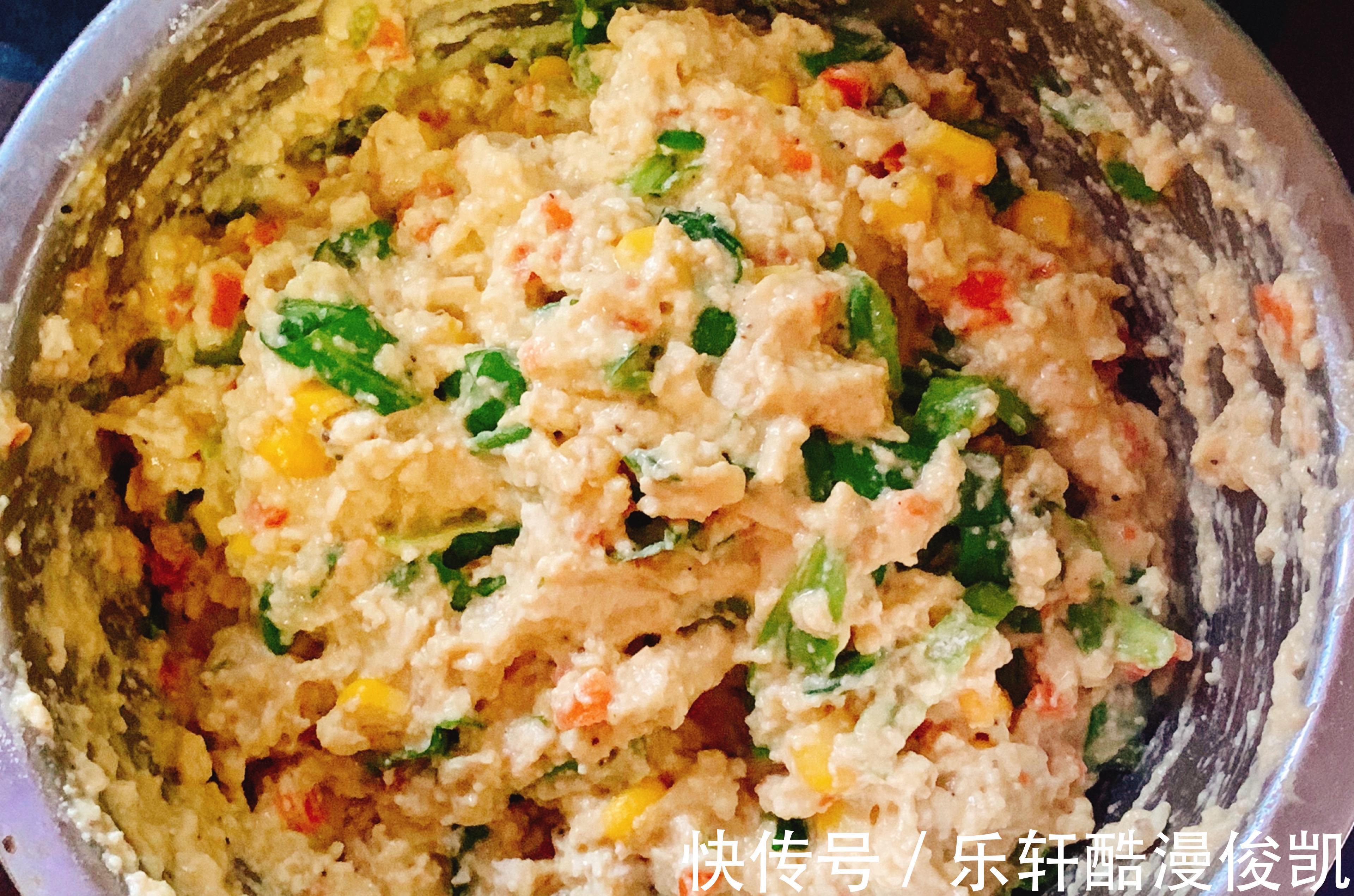 超营养的快手美食豆腐鸡蛋饼,低脂低卡,营养饱腹,好吃不腻