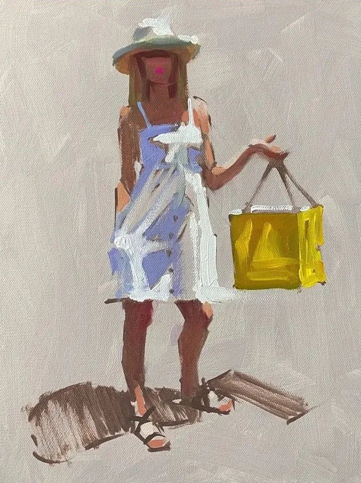 概括的笔触,光影和色彩具佳!