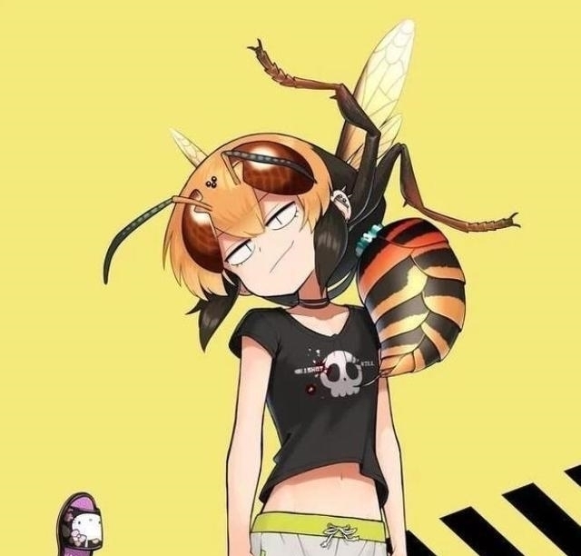 蜈蚣|昆虫拟人变二次元人物,蜘蛛是机甲少女,蜈蚣变成长发御姐