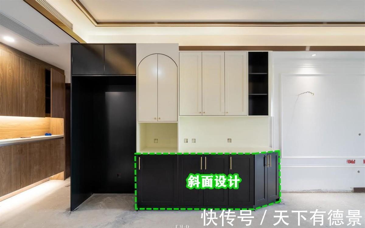 阳台柜|方方正正的柜子不能满足需求，切割30°做斜面设计，减少鸡肋空间