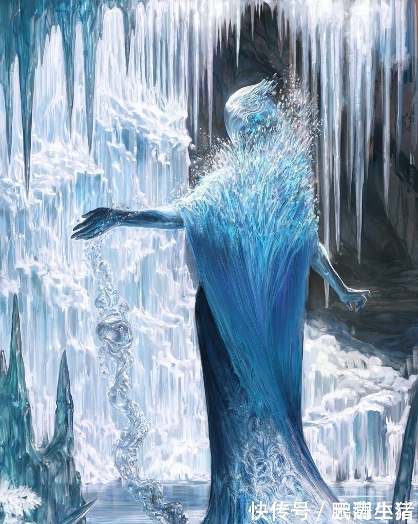 暴风雪$画师将自然元素“拟人化”,雷暴和闪电是双胞胎,太阳女神超霸气