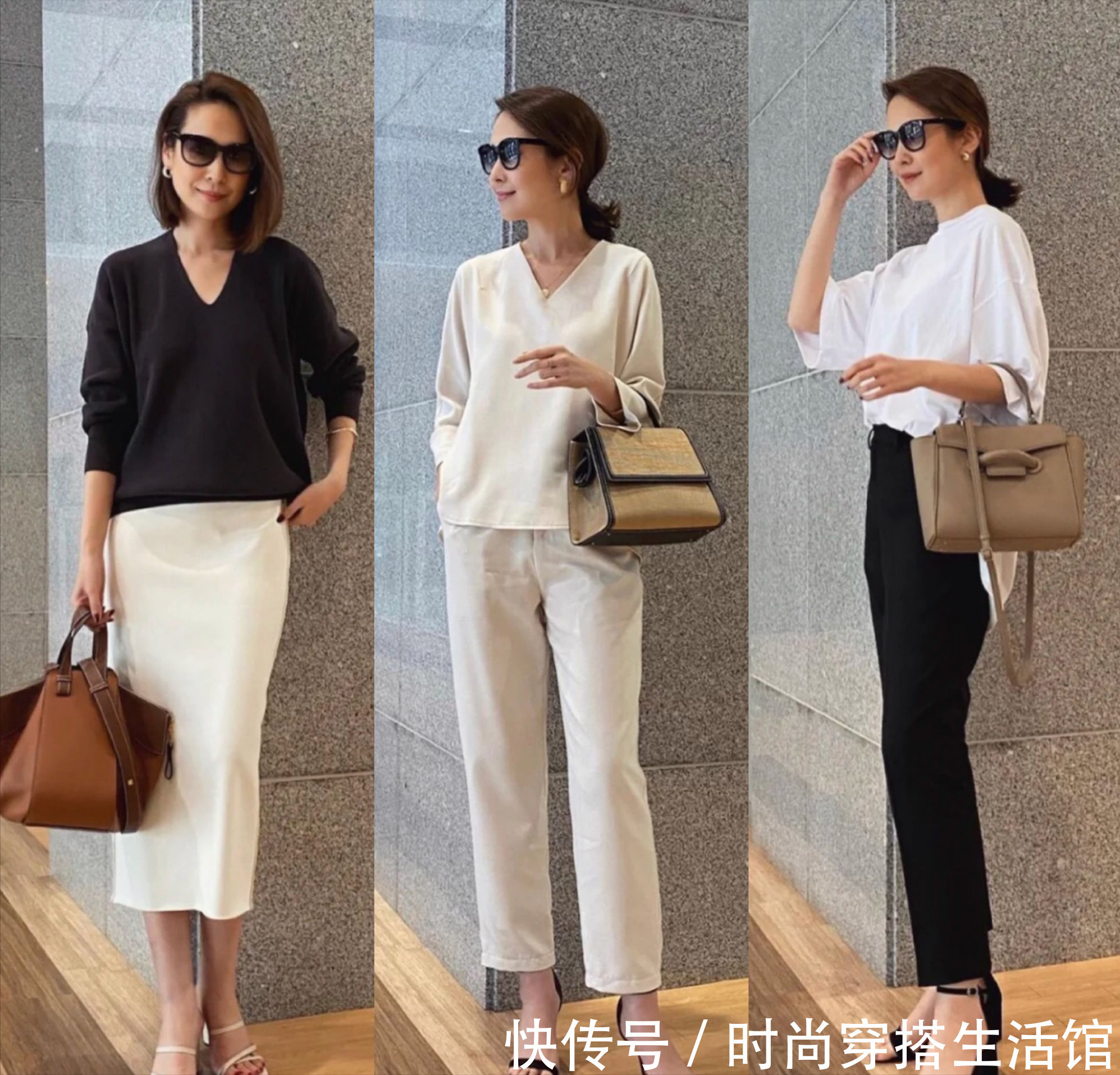 伞裙|时尚不分年龄,看看这个40+日本博主的穿搭,穿出优雅好气质