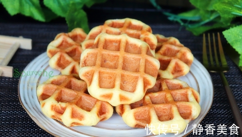 华夫饼|不用烤箱就能做的华夫饼,保证一次就成功,想吃再也不用买了!