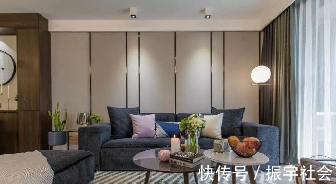 电视墙|晒100平米新房,全屋相当大气耐看,尤其是客厅电视墙,漂亮极了