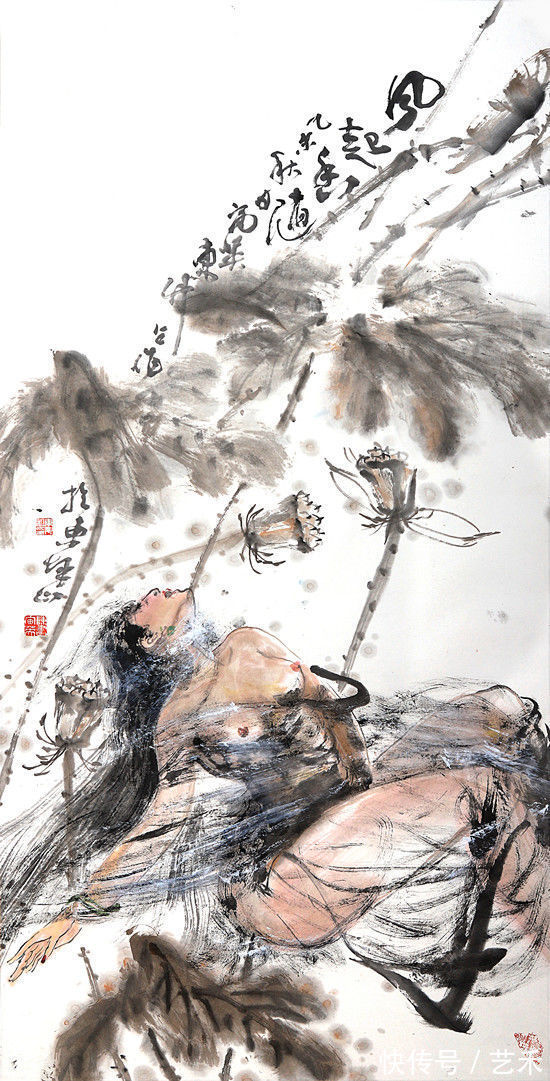 画莲@画家吴东升——博采众长,自备一格|只为那朵莲