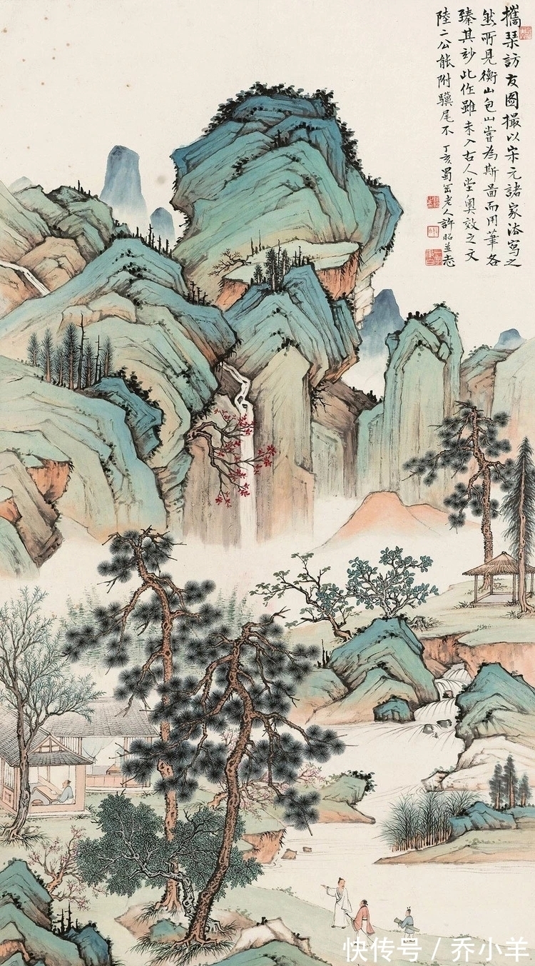 山水画!清幽细腻|许昭山水画,得宋画之遗韵