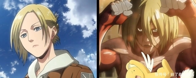 进击的巨人：巨人化前后对比图，莱纳彰显沉稳，艾伦形象过于奇异