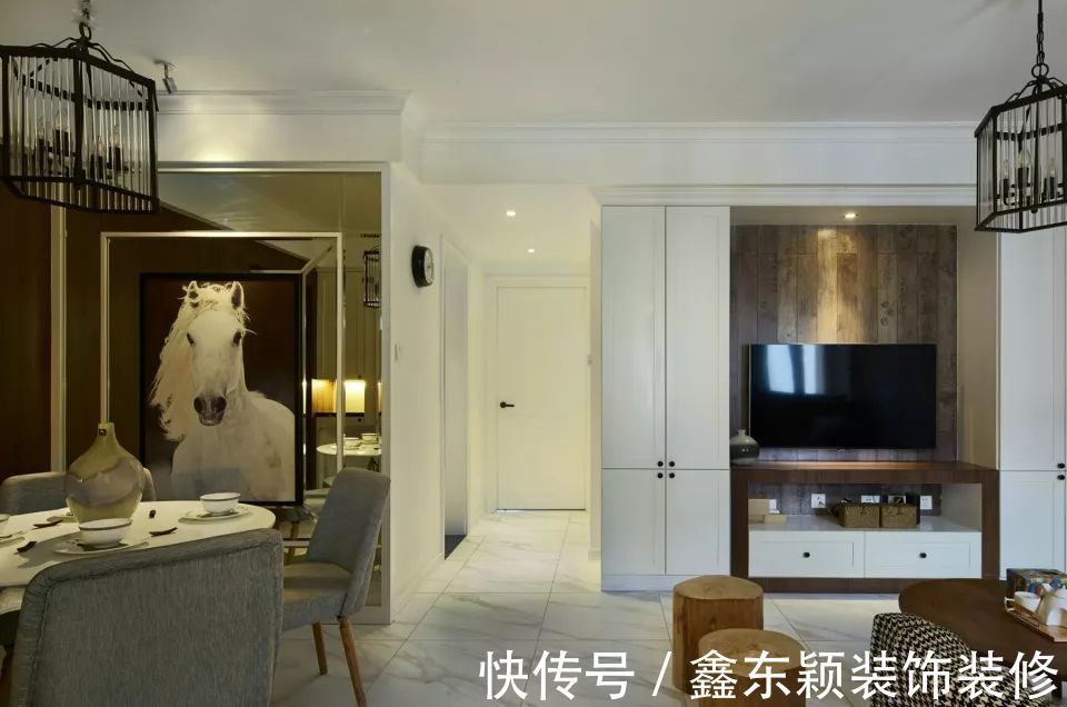 混搭|106平米的三居室,简约混搭风装修,厨房的设计特耐看!