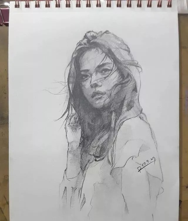 素描##尚唯美画室#大气的素描就是抓住大关系之后,细节你随意