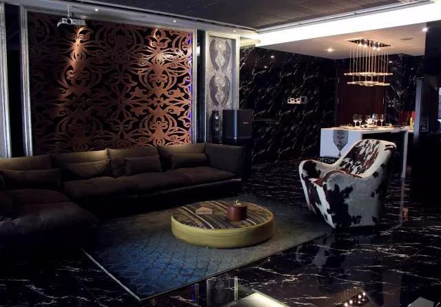 珠江新城|160㎡后现代风,冷静睿智的黑形成这豪宅的气质