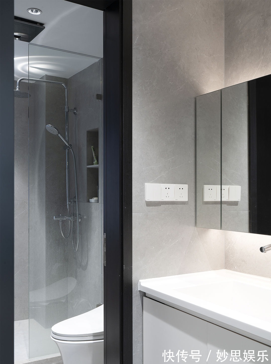 空间|80㎡实用主义装修,简约黑白灰色调,全屋简单又大气