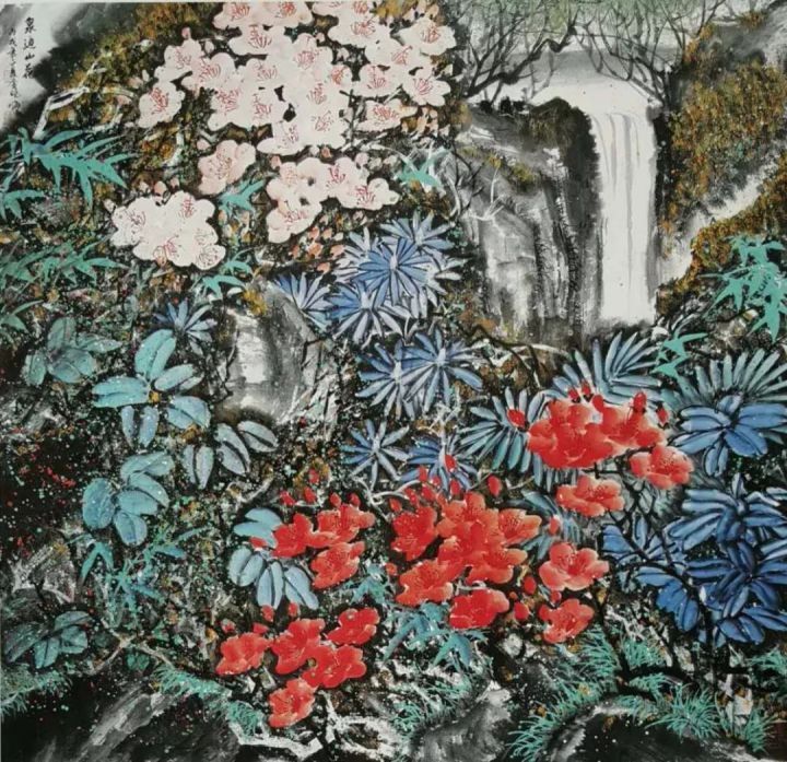 花鸟$金晓海用笔墨创造了一个幽静典雅、诗情禅境的水墨花鸟世界