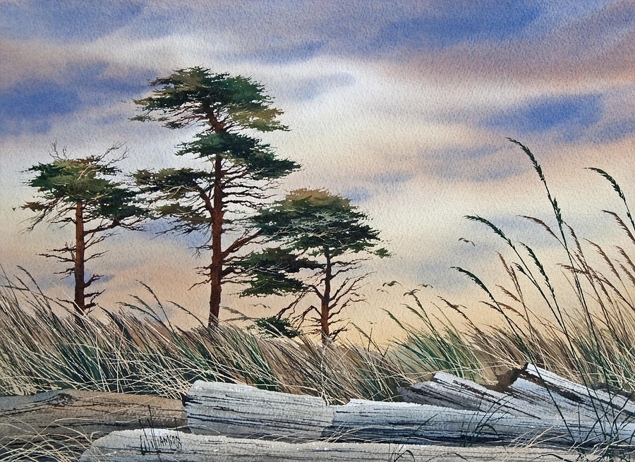 水彩画@风景水彩│ 美国画家James Williamson水彩画海景 作品