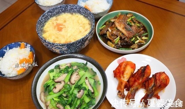 番茄蛋汤|我家晚餐,3个菜1个汤,朋友说这伙食,一个月3000够不够