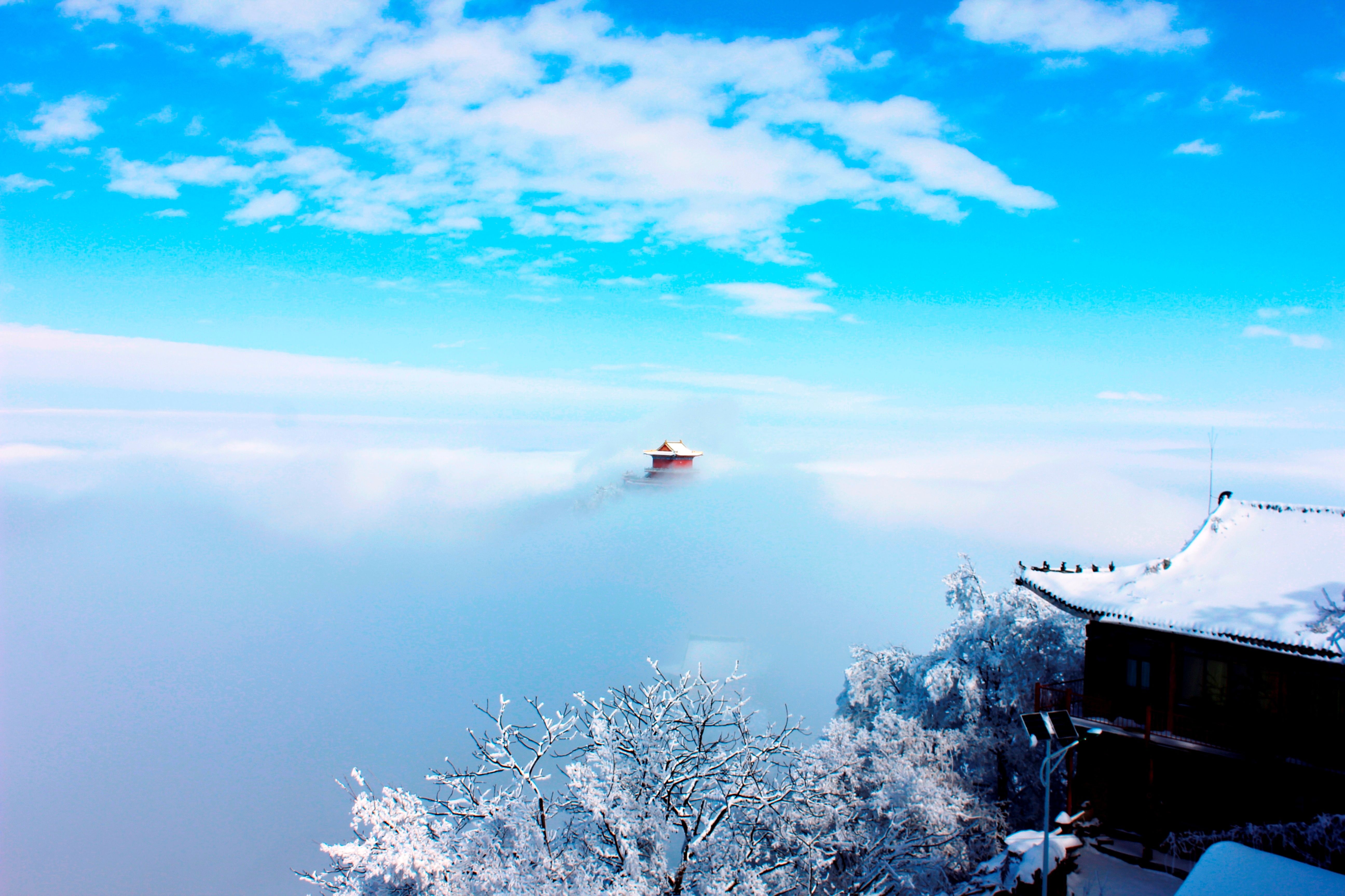 征集|【年末福利征集】雪后南五台幸遇云海