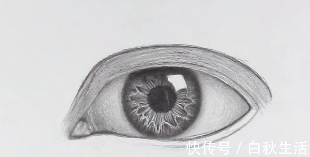 瞳孔$学画素描:逼真的眼睛怎么画?掌握好这几个步骤,一学就会!