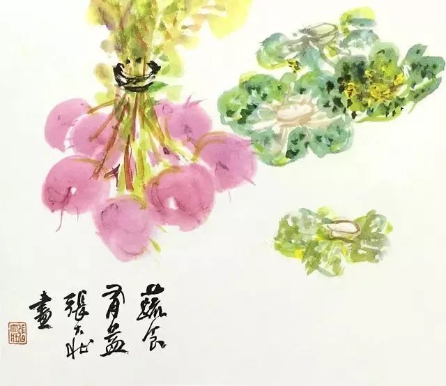 华新罗&张大壮：人淡如菊，以“没骨法”画虾，自创一格