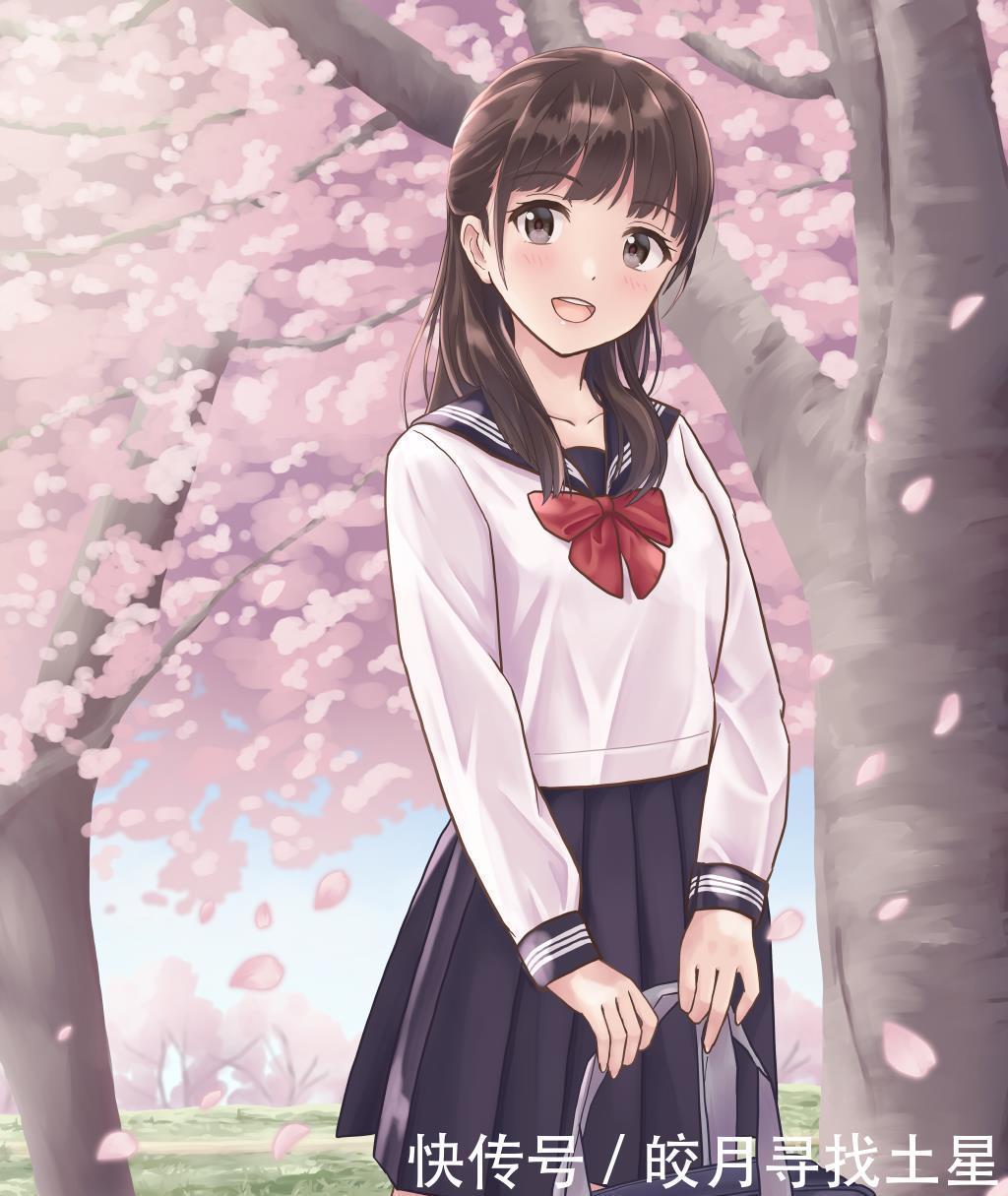 宛如|漫画图册分享清新而可爱的校园风少女，宛如圣洁的天使！