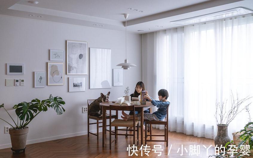 餐厅|126㎡不要电视墙,客餐厅只有一张桌子,不仅没“翻车”还很温馨