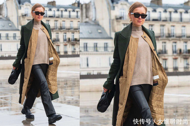 叠穿难怪那么火,既保暖又时髦,三木红色三件套呈现优雅复古美