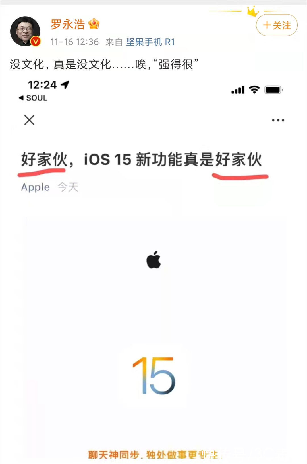 碰瓷|一切那么突然！罗永浩吐槽苹果反被碰瓷，网友：最成功的一次营销