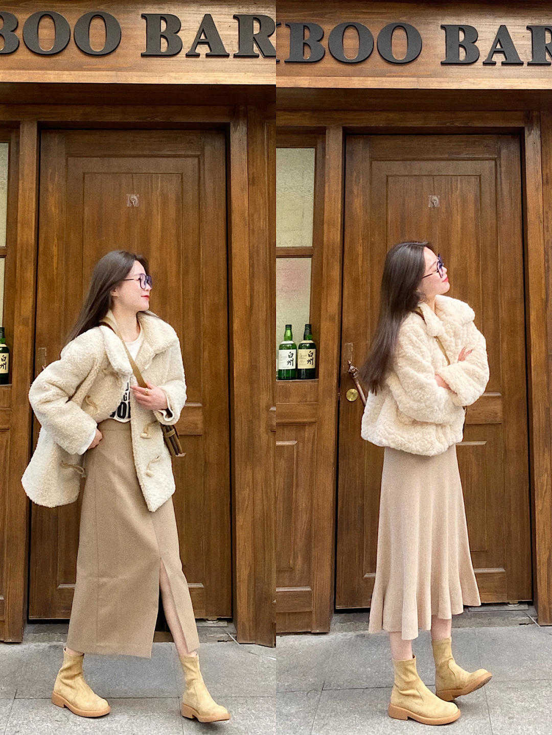 冬天 比大衣暖和,比羽绒服时尚,冬天的羊羔毛外套比想象更漂亮