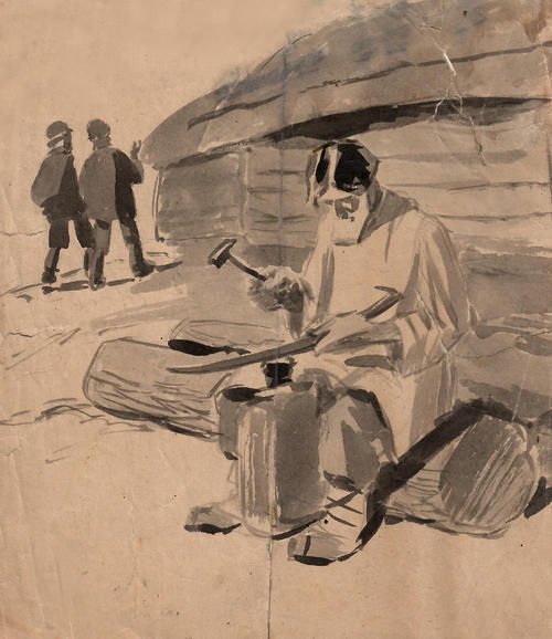 创作稿|20世纪俄罗斯绘画大师布布诺夫·亚历山大·帕夫洛维奇创作手稿精选