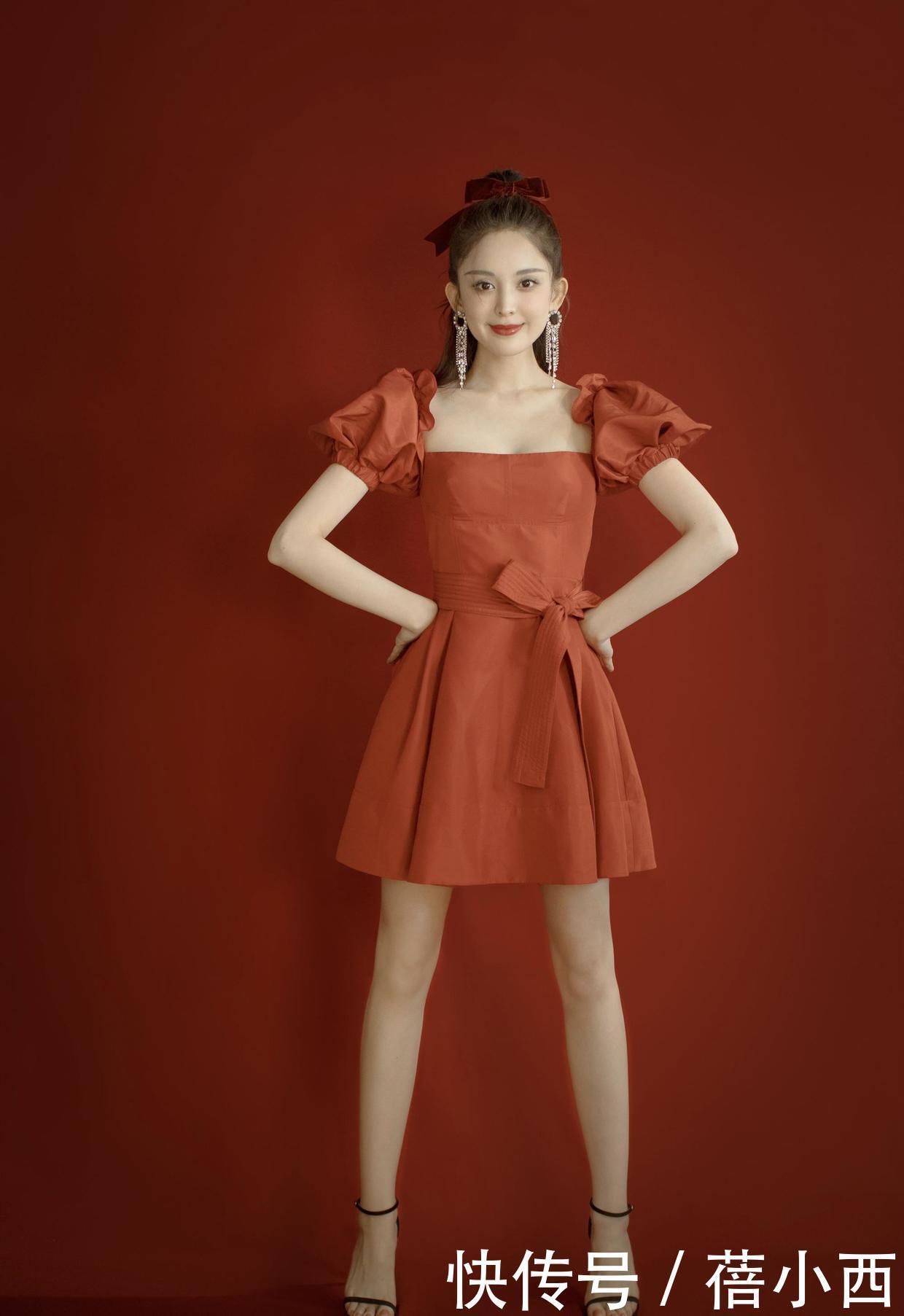 气场|林丹能娶到谢杏芳真有福气!穿红色连衣裙大方优雅,气场不输超模