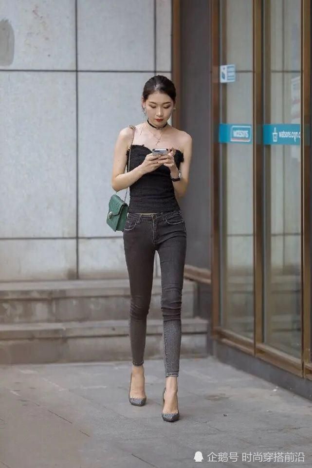 世面|见过世面的成熟女士，夏季很少穿阔腿裤T恤，还是牛仔裤时髦显瘦