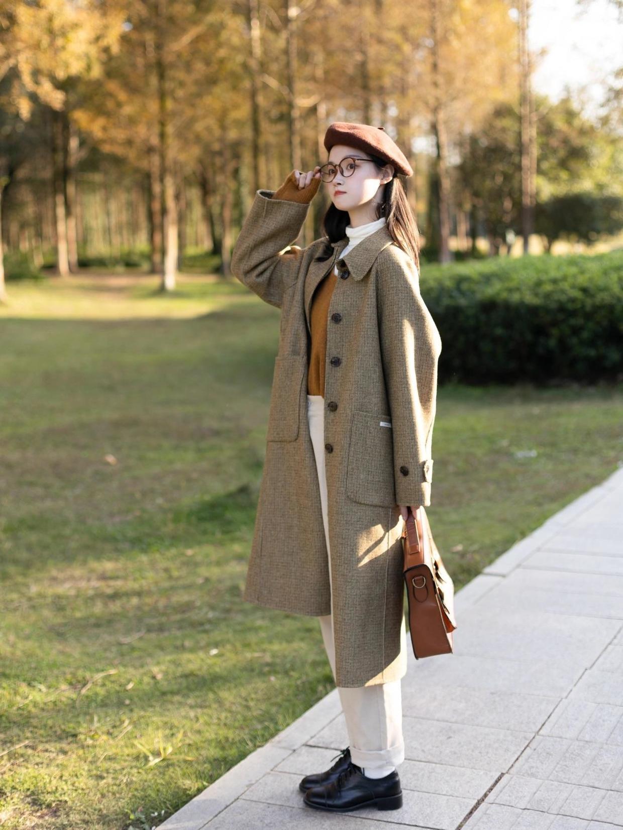 牛角扣|慵懒风大衣你get了吗?减龄又休闲,冬日的宝藏搭配!