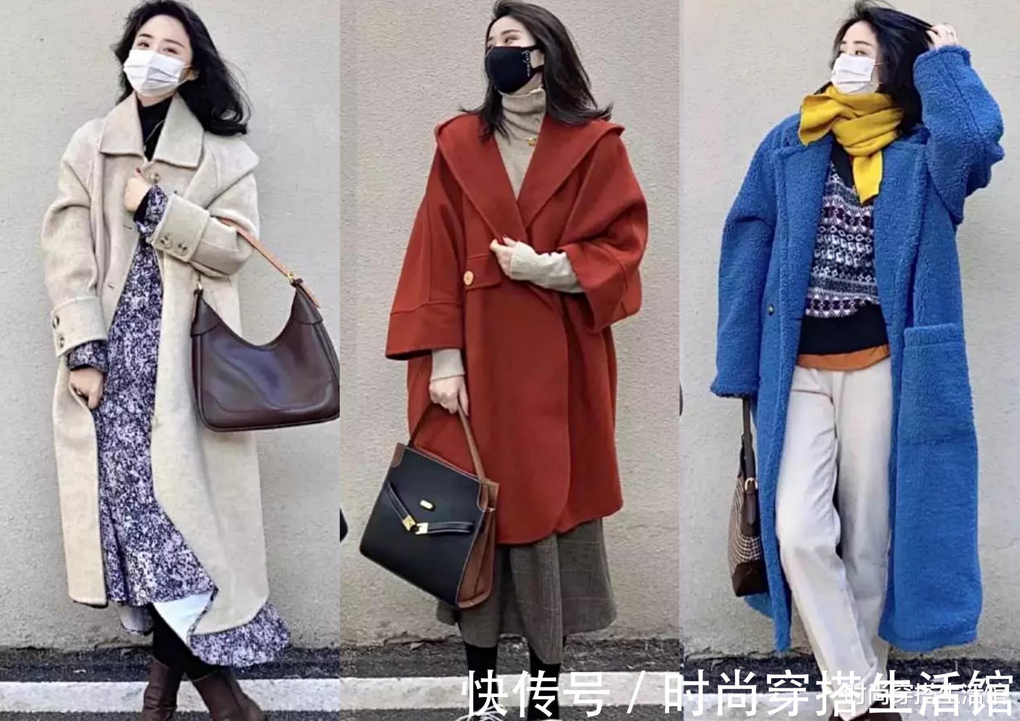 亮色系|天寒地冻,不露脖子也不露腿照样时髦又好看,今年冬天就这么穿