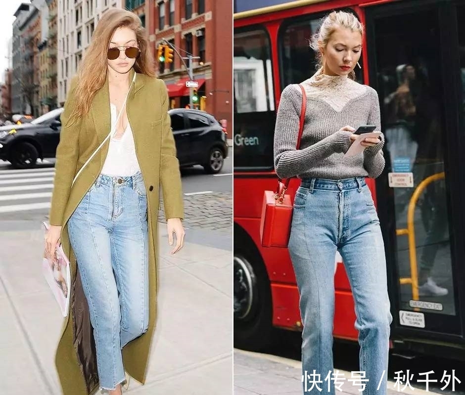 潮范儿 牛仔又流行起来了，时尚百搭不会出错，明年开春也要这么穿！