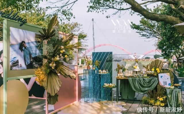 见到|当见到你时,整个世界都是爱情的颜色,彩色户外婚礼