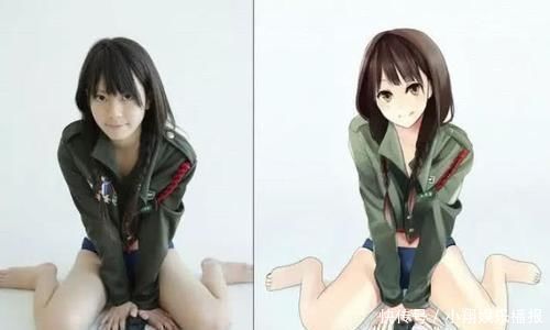 二次元|当三次元美女遇上二次元，差距到底在哪纸片人果然厉害，完胜