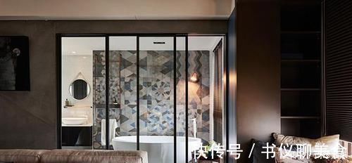 床头|现在不流行床头柜了在床后打排柜子,向外延伸还能多做个书桌