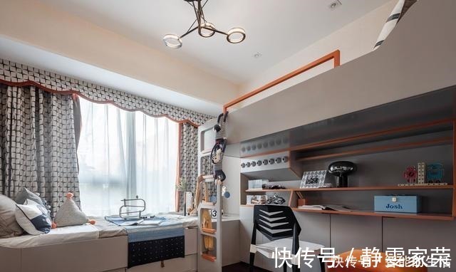 线条感|大平层的现代轻奢风设计高级灰碰上爱马仕橙的惊艳!