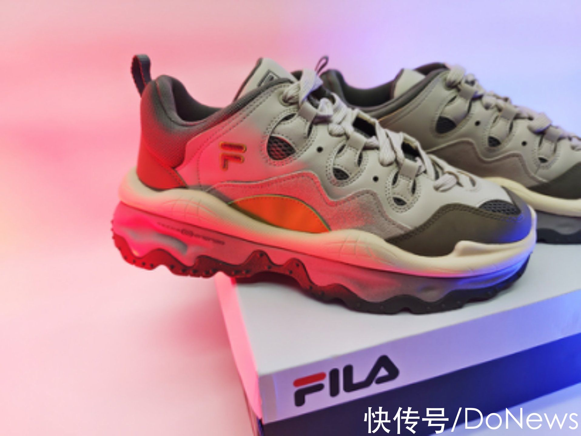 donews|火山喷发般的激情 FILA FUSION全新QD96熔岩鞋图赏