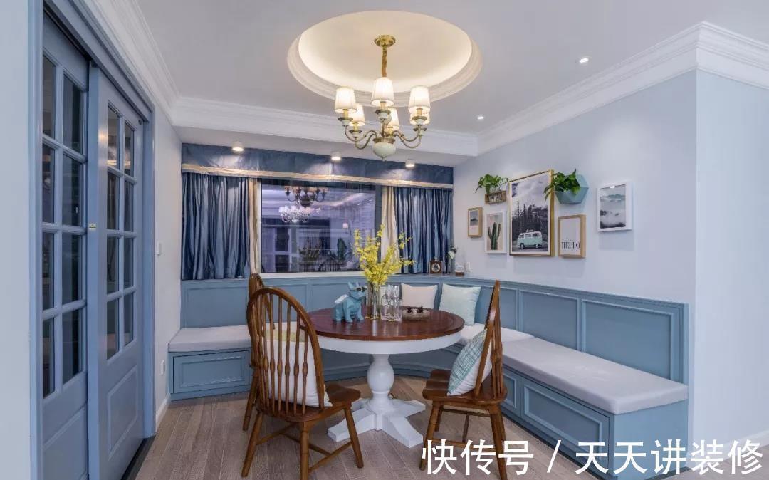 三居室|110平方米的欧式小家,彰显浪漫与柔情,餐厅的设计更是精致