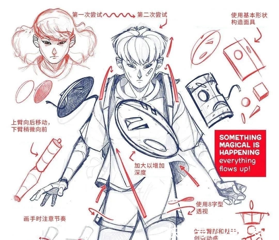 thomas$「绘画干货」一组线稿步骤图分享!原来大佬都是这样画的……