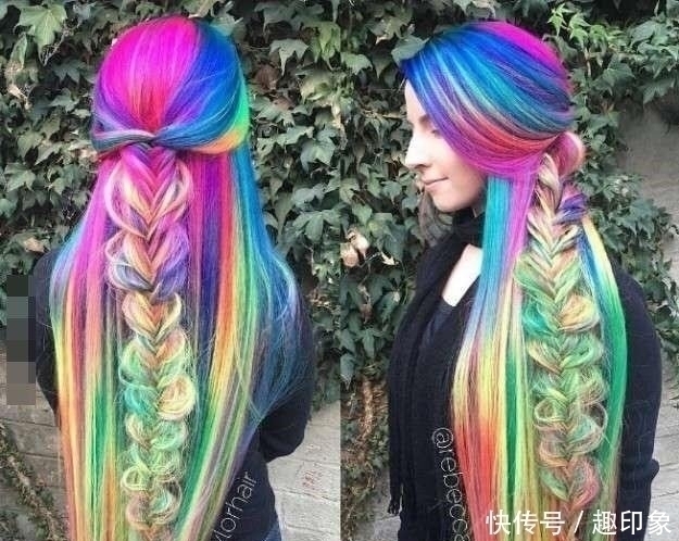 头发|她一辈子没剪过头发,一直染发,解开头发后居然变成了这样